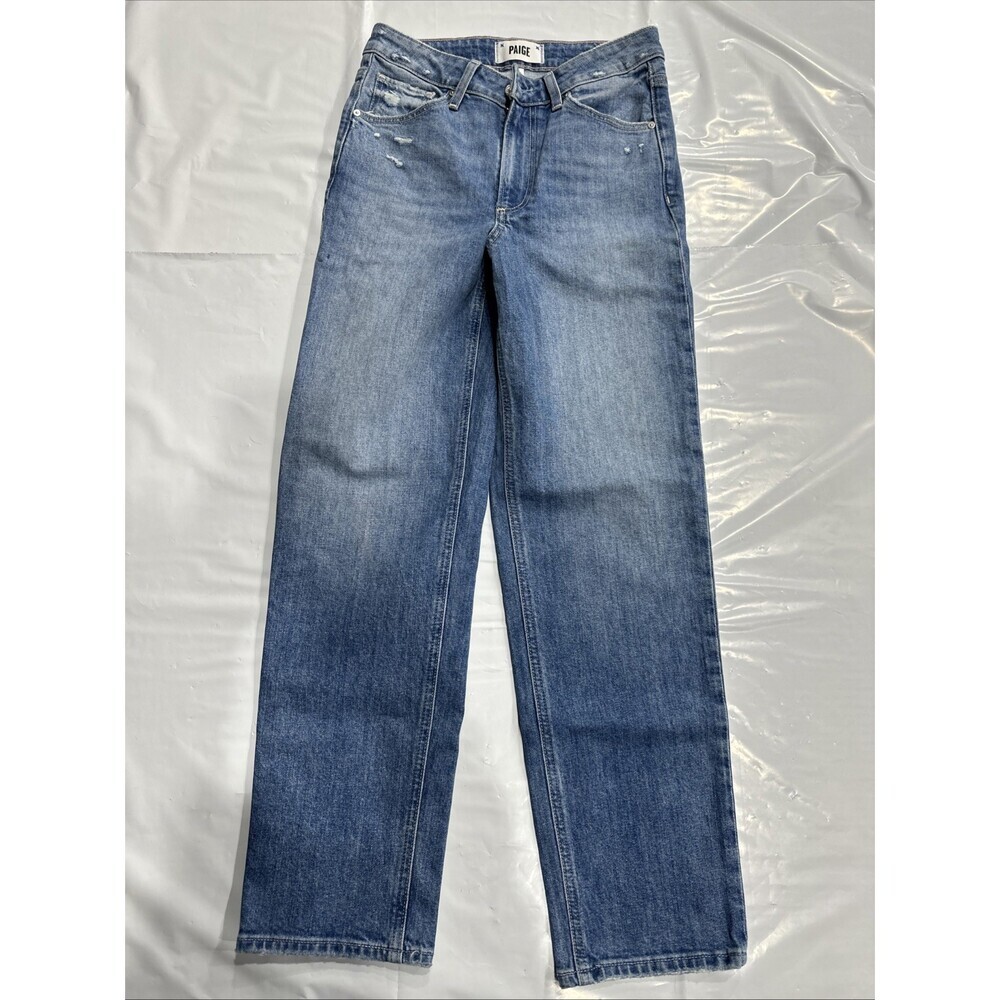 Paige Sarah Jeans Womens 25 Blue Denim High Rise Straight Leg Ankle Retro CEB320